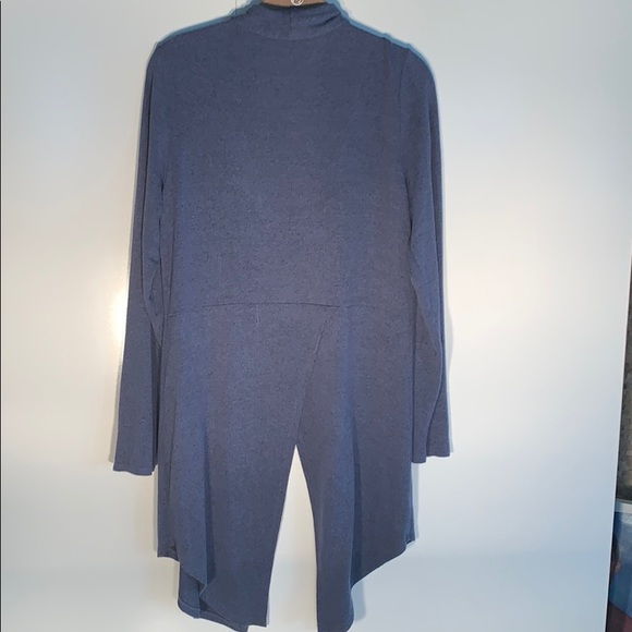 Blue Lightweight Split Back Cardigan - Picture 2 of 5